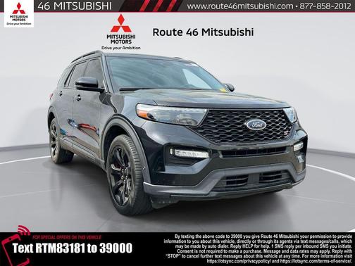 Agate Black Metallic 2022 Ford Explorer ST