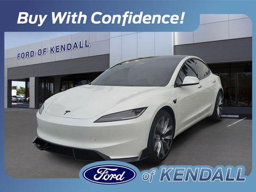 Pearl White Multi-Coat 2025 Tesla Model 3 Long Range
