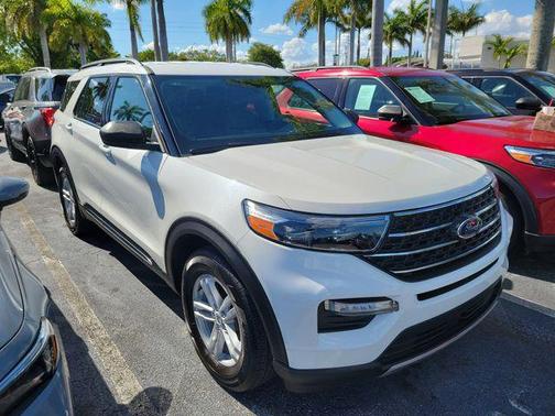 STAR WHITE MET TRI-COAT 2023 Ford Explorer XLT
