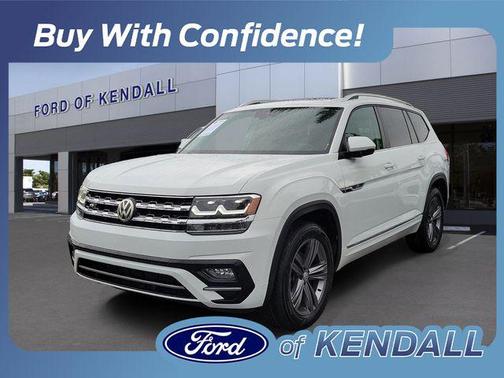 Pure White 2019 Volkswagen Atlas 3.6L SEL