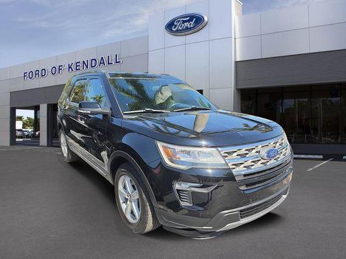 SHADOW BLACK 2018 Ford Explorer XLT