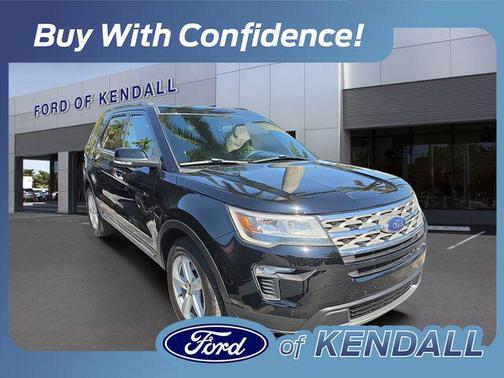 SHADOW BLACK 2018 Ford Explorer XLT