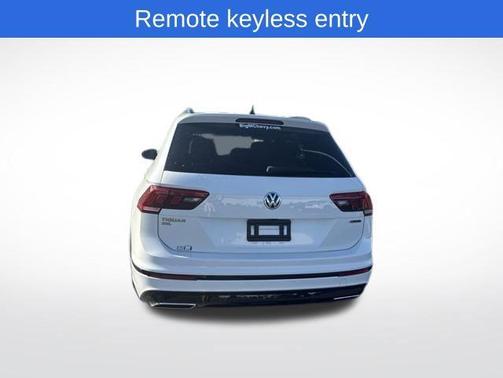 Pure White 2019 Volkswagen Tiguan 2.0T SEL R-Line Black