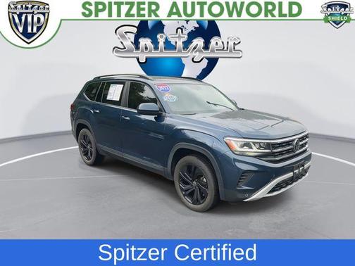 Tourmaline Blue Metallic 2022 Volkswagen Atlas 3.6L SE w/Technology