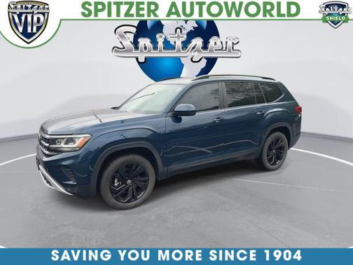 Tourmaline Blue Metallic 2022 Volkswagen Atlas 3.6L SE w/Technology
