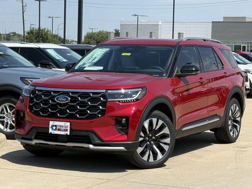 Rapid Red Metallic Tinted Clearcoat 2026 Ford Explorer Platinum