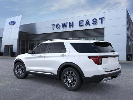 Star White Metallic Tri-Coat 2026 Ford Explorer Platinum