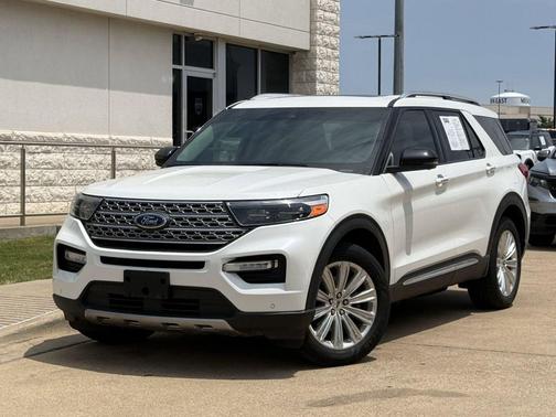 Star White Metallic Tri-Coat 2020 Ford Explorer Limited
