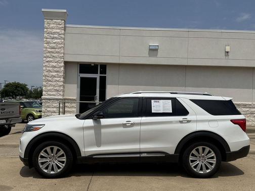 Star White Metallic Tri-Coat 2020 Ford Explorer Limited