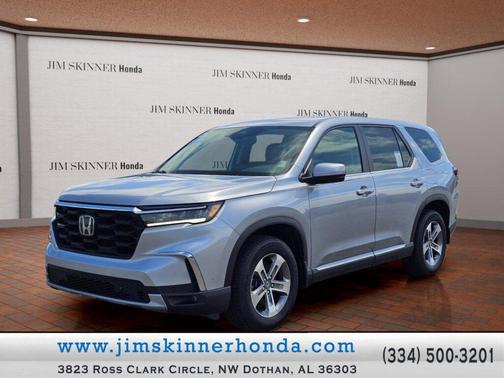Lunar Silver Metallic 2023 Honda Pilot 2WD EX-L 8 Passenger
