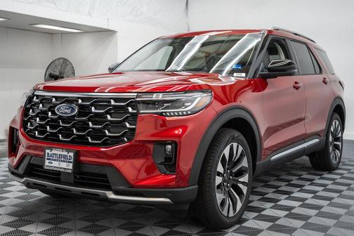 Rapid Red Metallic Tinted Clearcoat 2026 Ford Explorer Platinum