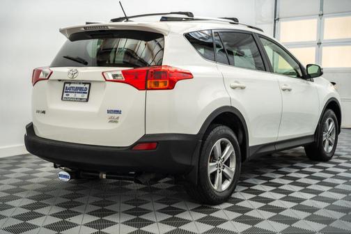 Super White 2015 Toyota RAV4 XLE
