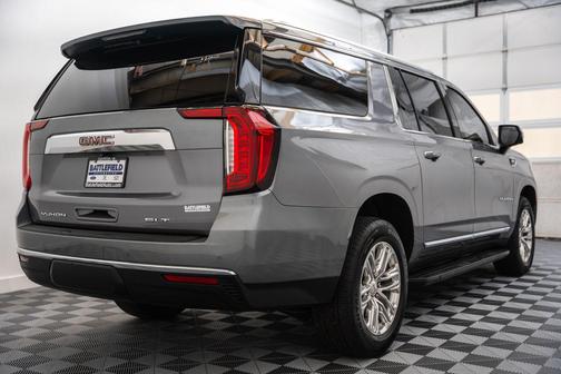 Satin Steel Metallic 2021 GMC Yukon XL SLT