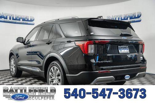 Agate Black Metallic 2026 Ford Explorer Platinum
