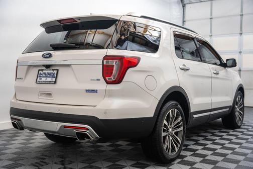 White Platinum Clearcoat Metallic 2017 Ford Explorer Platinum