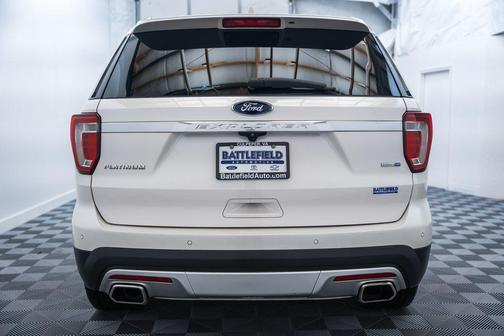 White Platinum Clearcoat Metallic 2017 Ford Explorer Platinum