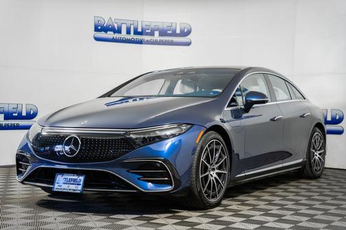 Blue 2022 Mercedes-Benz EQS 580 4MATIC