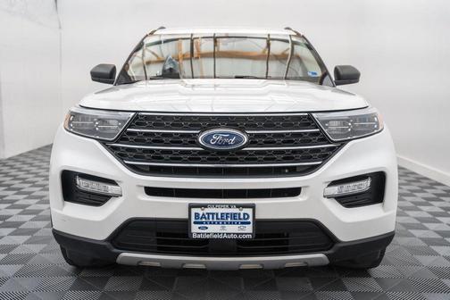 Star White Metallic Tri-Coat 2023 Ford Explorer XLT