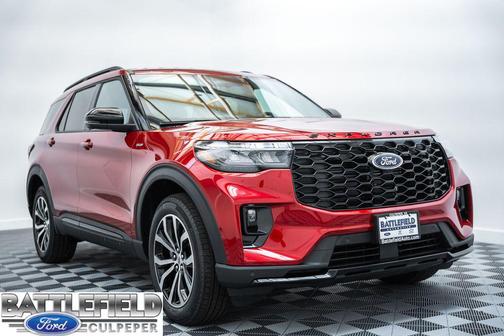 Rapid Red Metallic Tinted Clearcoat 2026 Ford Explorer ST-Line