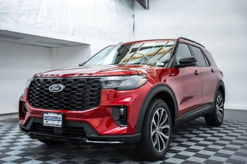 Rapid Red Metallic Tinted Clearcoat 2026 Ford Explorer ST-Line