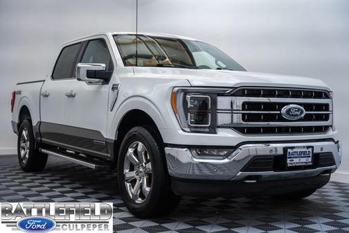 Star White Metallic Tri-Coat 2022 Ford F-150 Lariat