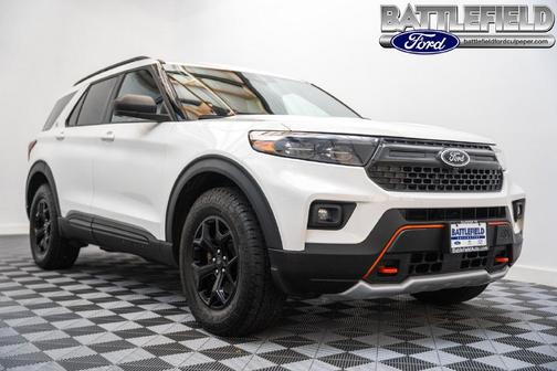 Star White Metallic Tri-Coat 2023 Ford Explorer Timberline