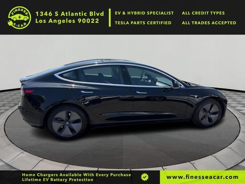 Solid Black 2019 Tesla Model 3 Long Range