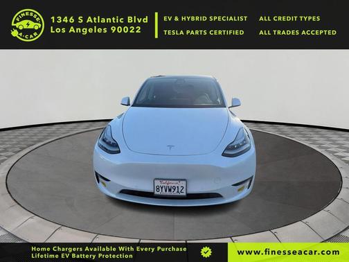 Pearl White Multi-Coat 2021 Tesla Model Y Long Range Dual Motor All-Wheel Drive