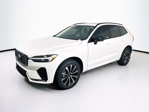 Crystal White Metallic 2024 Volvo XC60 B5 Core Dark Theme