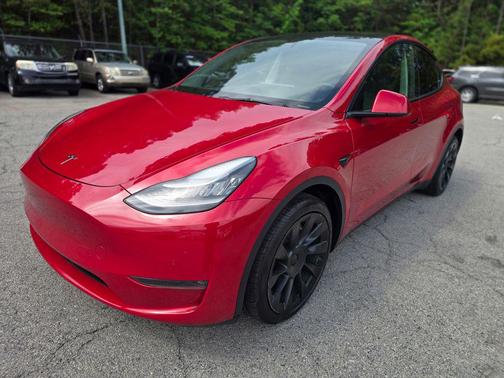 Red Multi-Coat 2021 Tesla Model Y Long Range Dual Motor All-Wheel Drive