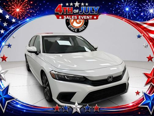Platinum White Pearl 2022 Honda Civic EX