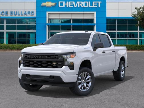 Summit White 2026 Chevrolet Silverado 1500 Custom