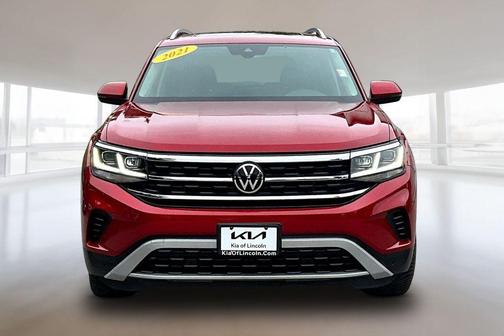 Aurora Red Metallic 2021 Volkswagen Atlas 3.6 V6 SEL