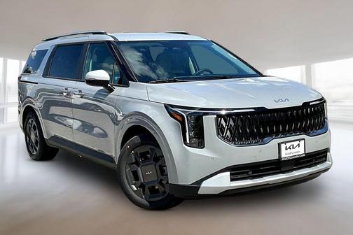 Ceramic Silver 2026 Kia Carnival Hybrid EX