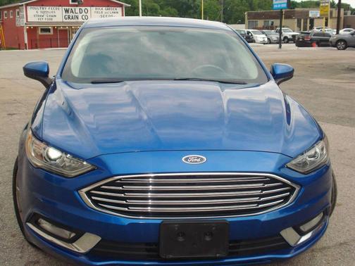 Blue 2017 Ford Fusion SE