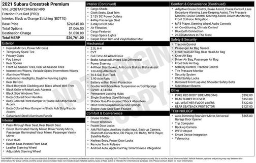 2021 Subaru Crosstrek Premium
