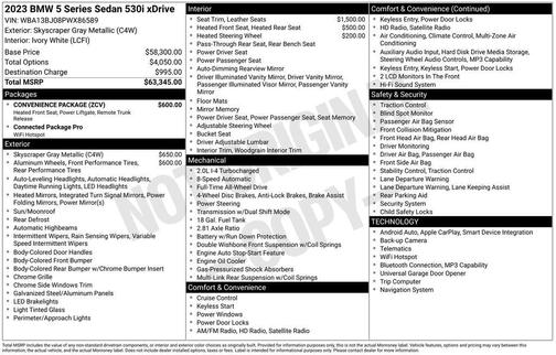 2023 BMW 530 i xDrive