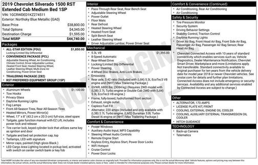 2019 Chevrolet Silverado 1500 RST