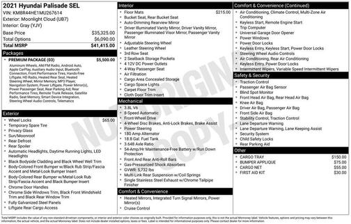 2021 Hyundai PALISADE SEL