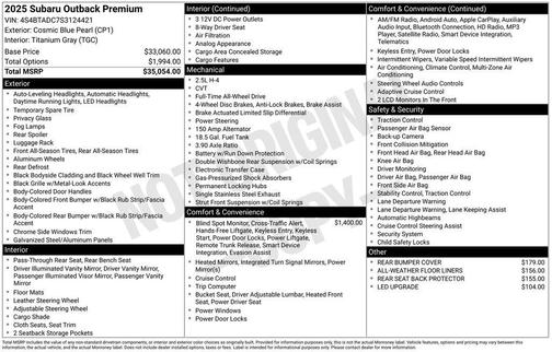 2025 Subaru Outback Premium