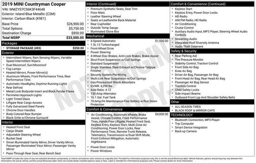 2019 MINI Countryman Cooper