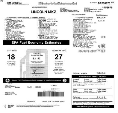 2011 Lincoln MKZ Base