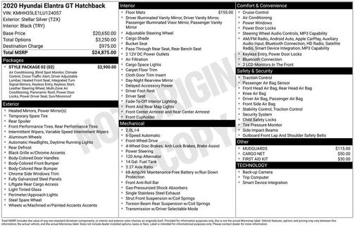 2020 Hyundai Elantra GT Base