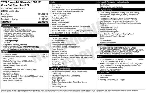 2022 Chevrolet Silverado 1500 LT