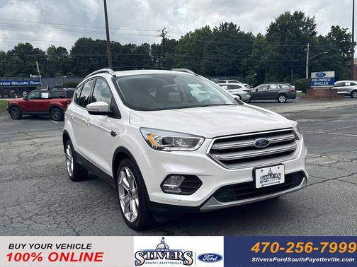 White Platinum Clearcoat Metallic 2018 Ford Escape Titanium