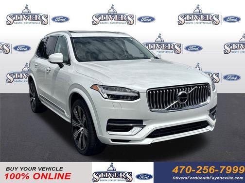 Crystal White 2022 Volvo XC90 Recharge Plug-In Hybrid T8 Inscription 7 Passenger