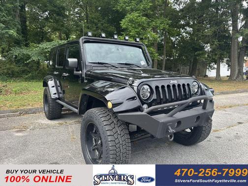 Black Clearcoat 2015 Jeep Wrangler Unlimited Sahara