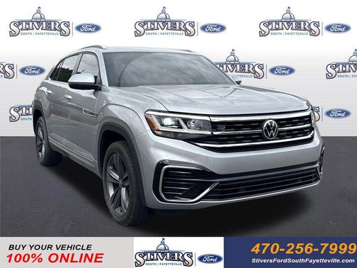 Grey 2021 Volkswagen Atlas Cross Sport 3.6L V6 SE w/Technology R-Line