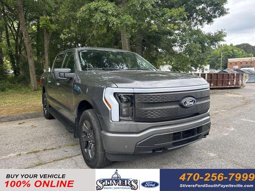 Gray Metallic 2024 Ford F-150 Lightning Flash