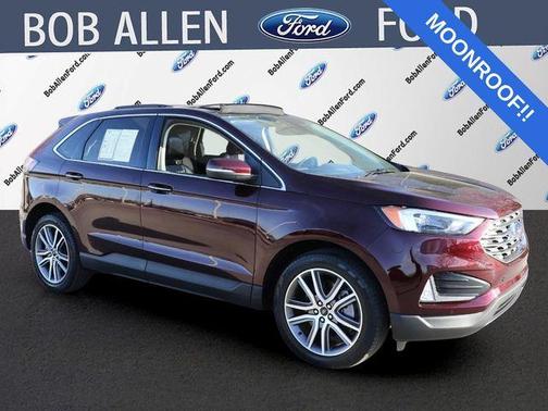 Burgundy 2023 Ford Edge Titanium